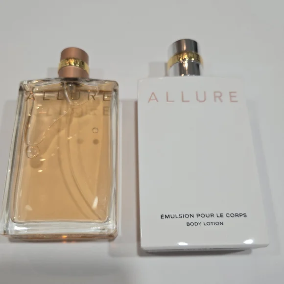 CHANEL ALLURE SET :Eau De Parfum 3.4OZ/100ML and Body Lotion 6.8OZ New In Box - Picture 5 of 13